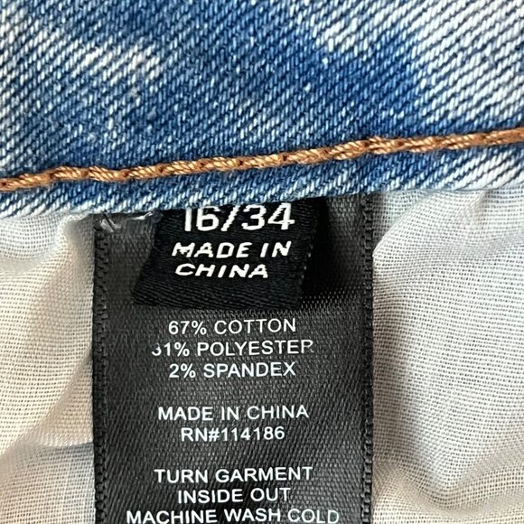 Frye Women's Stretch High-Rise Stevie Blue Cuffed Cropped Jeans Size 16/34 NWT - Picture 7 of 11